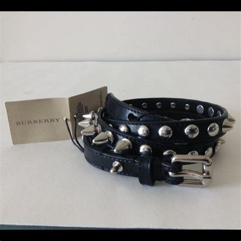 burberry brit belt|Burberry belt with 3 spikes.